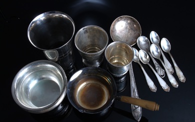Collection of silver cutlery and corpus approx. 800 grams (13)