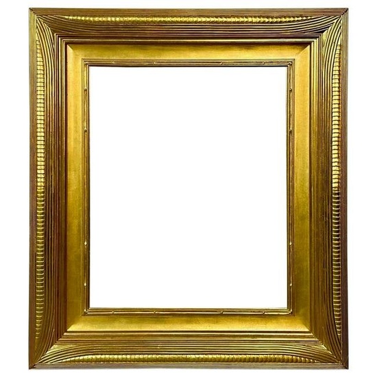 Custom Hollywood Regency Style Carved Giltwood Mirror / Painting Frame