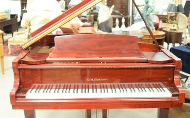 D.H. Baldwin baby grand piano and bench, C152, in