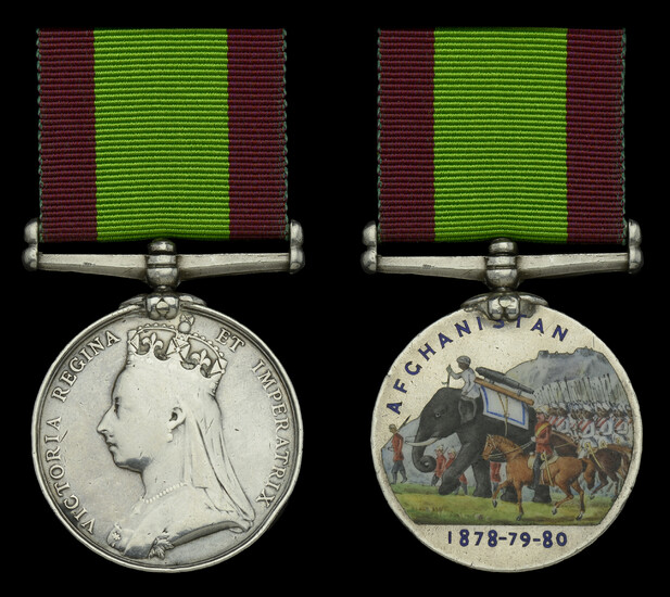 Defective Medal: Afghanistan 1878-80, no clasp (10.B/1311. Corpl. W Robson. 2nd. Bn....