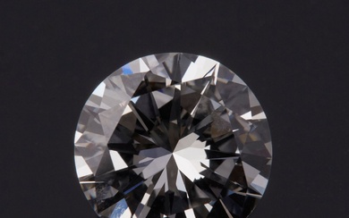 Diamant rond taillé en brillant moderne pesant... - Lot 27 - Chayette & Cheval