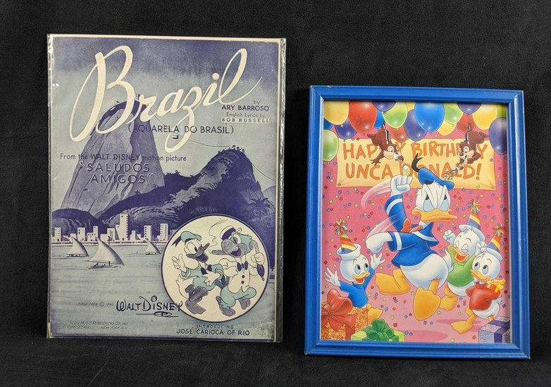 Disney BRAZIL SALUDOS AMIGOS SHEET MUSIC From 1942 And