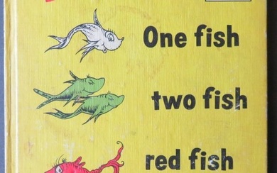 Dr. Seuss, One Fish, Two Fish, Red, Blue Fish, 1960, 1st Beginner BC Edition