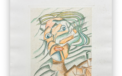 ENRICO BAJ (1924-2003) - Linee-forza d'un ritratto, 1985