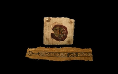 Egyptian Coptic Textile Fragment Group