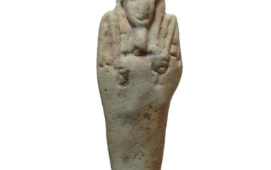 Egyptian faience ushabti, 30th Dynasty - Ptolemaic