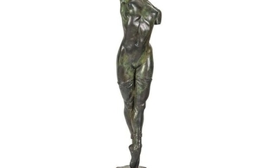 Enzo Plazzotta (1921-1981) Nude Bronze Sculpture