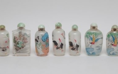 Estate Chinese Inside Painted Snuff Bottles