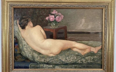 Eugene Clarac (French, 1886-1960), Nude in Interior
