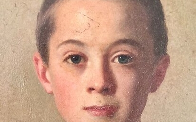 Europese school . XIX eeuw - Portret van jongen