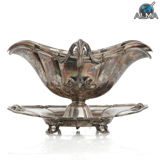 Extraordinary - Antique Fine 950 Silver (French) Sauce Bowl