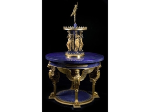 Extravaganter Lapislazuli-Tisch im Empire-Stil