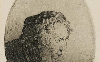 F.BOL (1616-1680), Bearded old man with cap, around