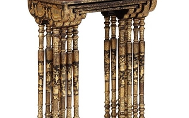 FOUR CHINESE EXPORT NESTING TABLES, EARLY 19TH CENTURY