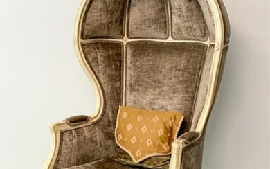 FRENCH BALLOON CANOPY THRONE CHAIR