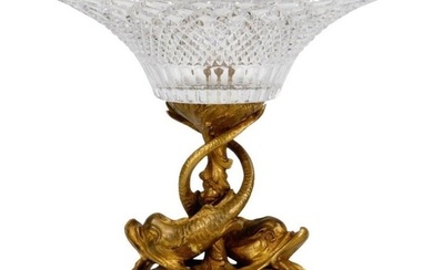 Fabbricazione Francese - Vase - Bronze, Crystal