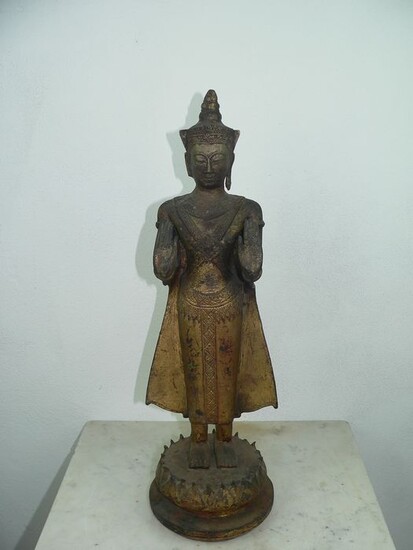 Figure - Bronze - Buddha - Ayutthaya - Thailand - Late 19th century