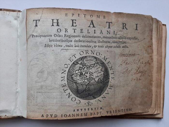 France, Duitsland, Italië; A Ortelius / JB Vrients - Epitome Theatri Orteliani - 1601