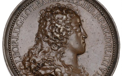 France, Lorraine, Léopold I, 1679–1729, AE Medal 1706, by Ferdinand de Saint...