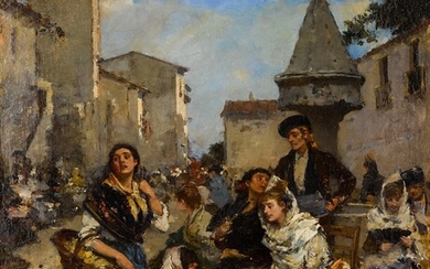 Francisco Miralles y Galup At the Market