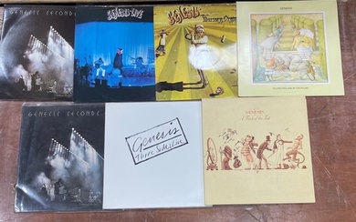 GENESIS collection of seven LPs to include Seconds Out, Gene...