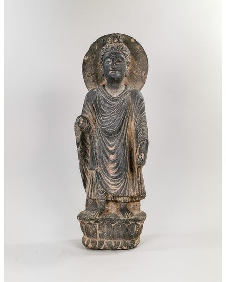 Gandhara Schist Standing Buddha