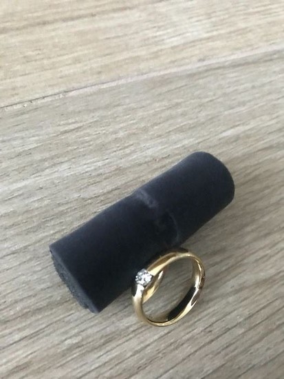 Georg Jensen - 18 kt. Gold - Ring - 0.20 ct Diamond
