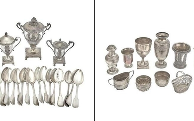 Group of English and Continental Silver Table Articles;