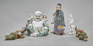Group of Five Chinese Porcelain Figures