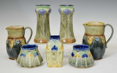 Group of Royal Doulton vases and jugs