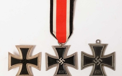Group of three 1939 Iron Crosses