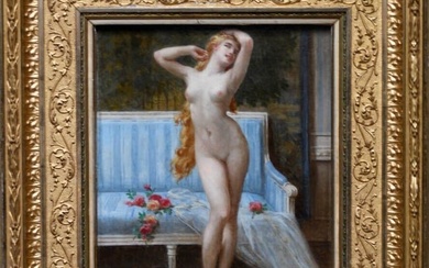 Guillaume Seignoc Original Oil Painting 11" by 9"