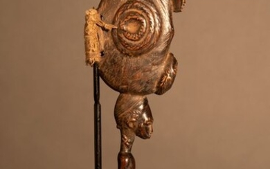 Hammer - Cloth, Plant fibre, Wood - Ivory Coast - 30 cm
