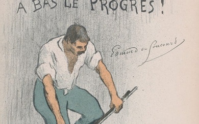 Henri Gabriel Ibels - Program for "A Bas Le Progres! by Edmond de Goncourt", 1894