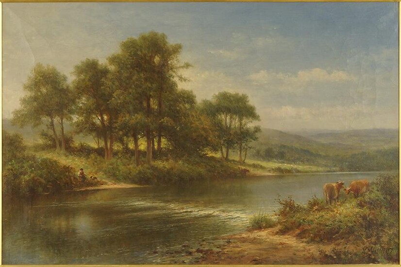 Henry Maidment (British, active 1889-1914) River Scene