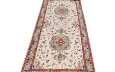 High Quality Tabriz Persian Carpet Runner - Rug - 313 cm - 86 cm