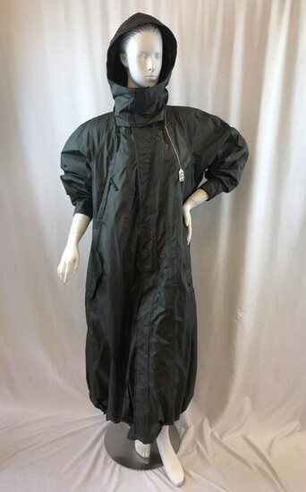 Hooded Khaki Vintage Issey Miyake Raincoat