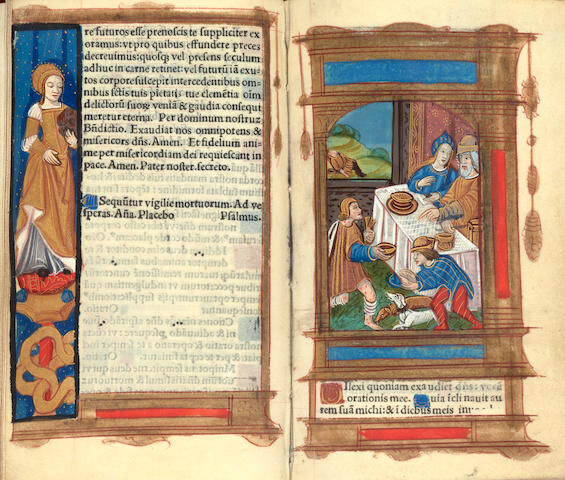 ILLUMINATED BOOK OF HOURS USE OF ROME.