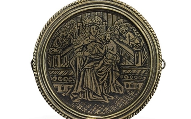 ITALIAN, LATE 15TH CENTURY | PENDANT WITH MADONNA AND CHILD WITH ANGELS