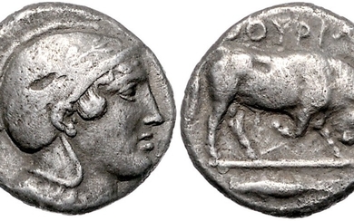 ITALIEN, LUKANIEN / Stadt Thurium, AR Stater (425-400 v.Chr.)