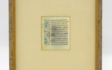 Illuminated manuscript page probably the Book of