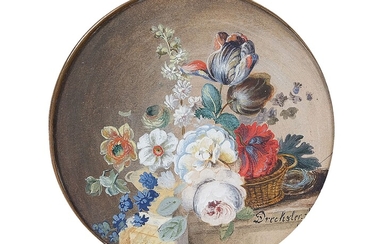 Johann Baptist Drechsler Liechtental/aujourd'hui Vienne 1756 - 1811 Vienne, attribué "Bouquet de fleurs Aquarelle sur...