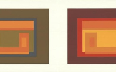 Josef Albers - Formulation: Articulation VIII - 1972 Serigraph 15" x 40"