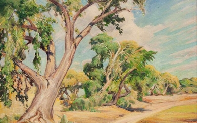 Joseph Imhof (American, 1871-1955) Cottonwoods