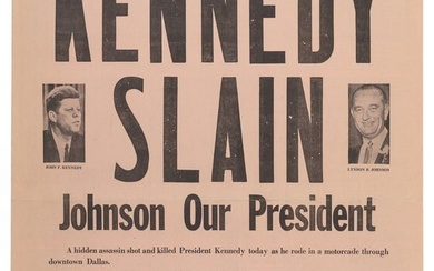 KENNEDY, John F. (1917-1963). Press Photograph of Kennedy i...