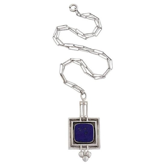 Kalo Shop pendant necklace with lapis lazuli