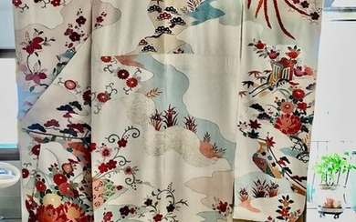 Kimono - Silk - Japan - Mid 20th century