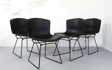 Knoll - Harry Bertoia - Chair (4) - Bertoia 420 - Leather, Steel