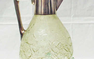 Koch & Bergfeld - Jugendstil decanter with silver frame