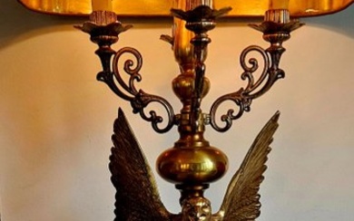L&L WMC Loevsky & Loevsky - Table lamp - eagle - Brass, Metal